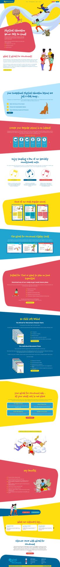 An image of a web page with many different colors.